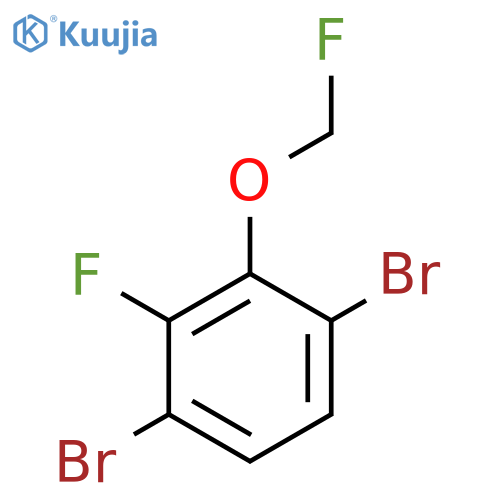 1,4-Dibromo-2-fluoro-3-(fluoromethoxy)benzene structure