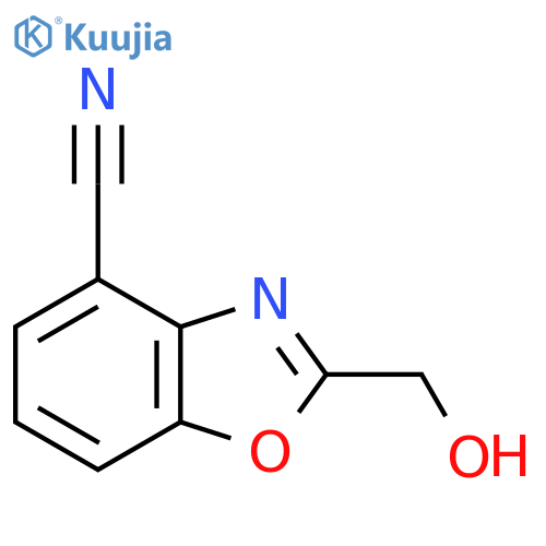 2-(Hydroxymethyl)benzo[d]oxazole-4-carbonitrile structure