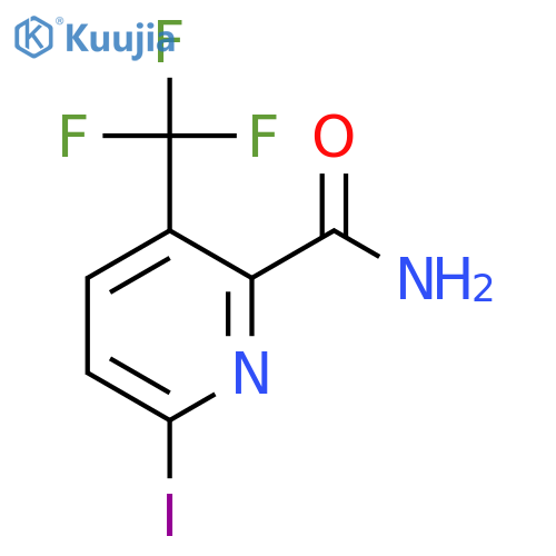 6-Iodo-3-(trifluoromethyl)picolinamide structure