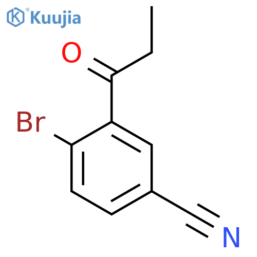1-(2-Bromo-5-cyanophenyl)propan-1-one structure