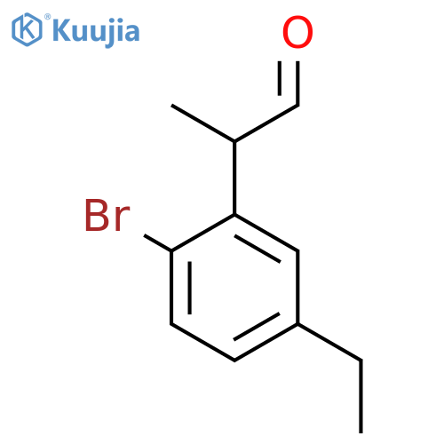2-Bromo-5-ethylphenylpropanal structure