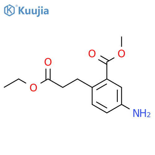 Methyl 5-amino-2-(3-ethoxy-3-oxopropyl)benzoate structure