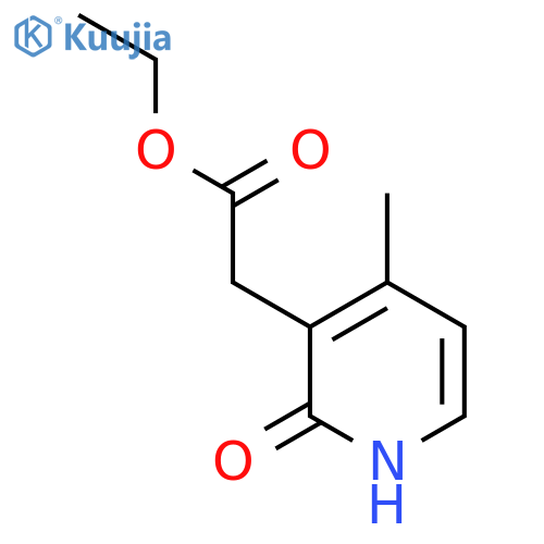 Ethyl 2-hydroxy-4-methylpyridine-3-acetate structure