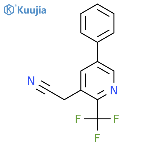 5-Phenyl-2-(trifluoromethyl)pyridine-3-acetonitrile structure