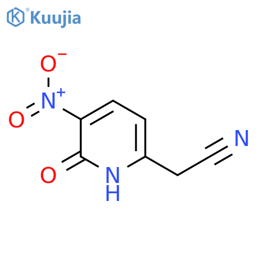 2-Hydroxy-3-nitropyridine-6-acetonitrile structure
