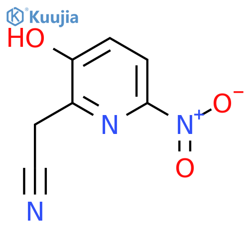 3-Hydroxy-6-nitropyridine-2-acetonitrile structure