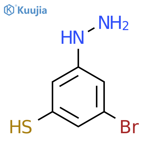 3-Bromo-5-mercaptophenylhydrazine structure