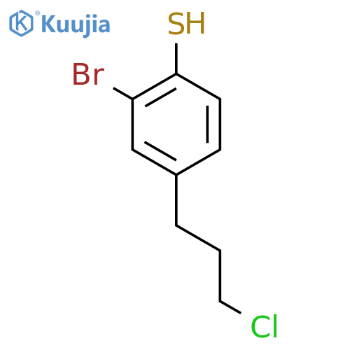 2-Bromo-4-(3-chloropropyl)thiophenol structure