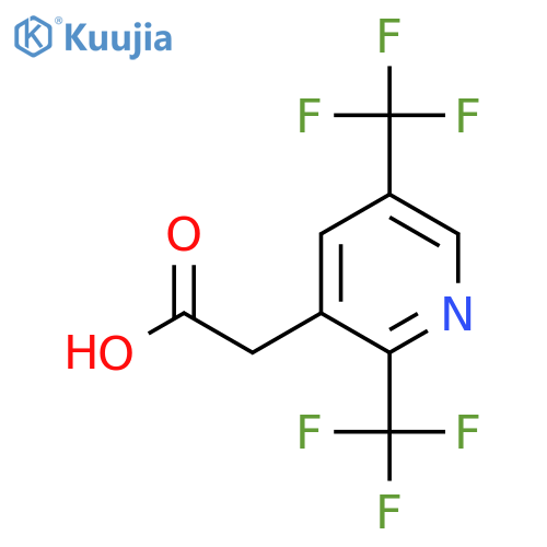 2,5-Bis(trifluoromethyl)pyridine-3-acetic acid structure