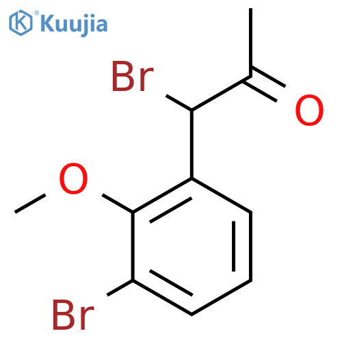 1-Bromo-1-(3-bromo-2-methoxyphenyl)propan-2-one structure