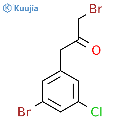 1-Bromo-3-(3-bromo-5-chlorophenyl)propan-2-one structure