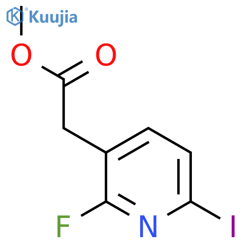 Methyl 2-fluoro-6-iodopyridine-3-acetate structure
