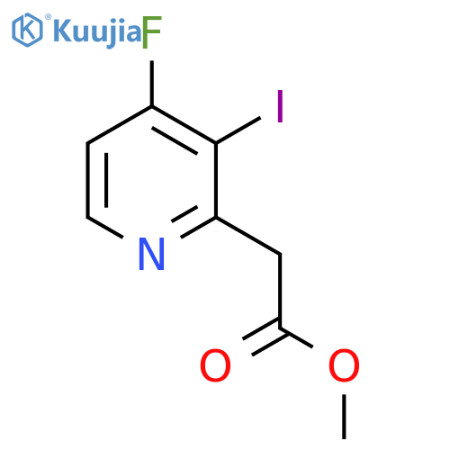 Methyl 4-fluoro-3-iodopyridine-2-acetate structure
