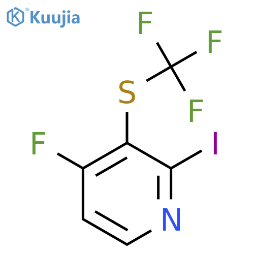 4-Fluoro-2-iodo-3-(trifluoromethylthio)pyridine structure