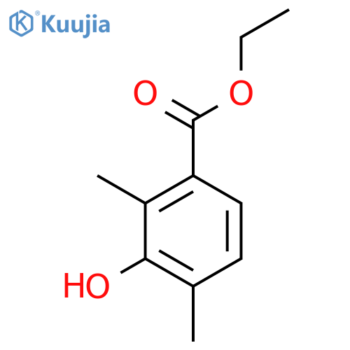 Ethyl 2,4-dimethyl-3-hydroxybenzoate structure