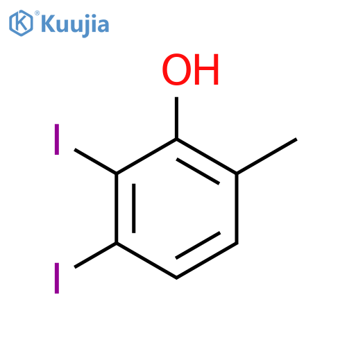 2,3-Diiodo-6-methylphenol structure