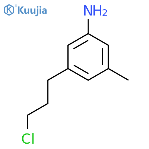 3-(3-Chloropropyl)-5-methylaniline structure