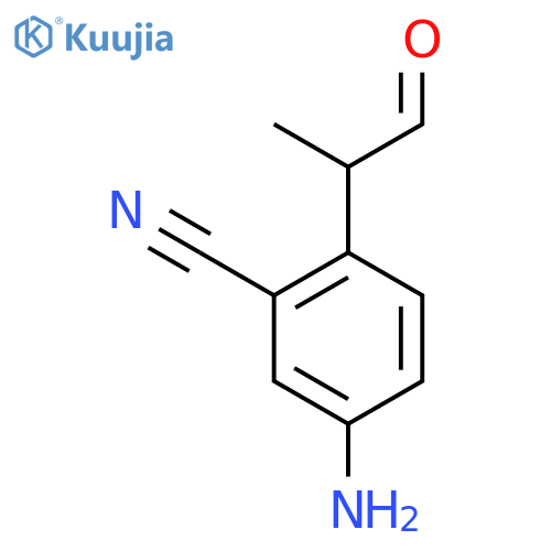 4-Amino-2-cyanophenylpropanal structure