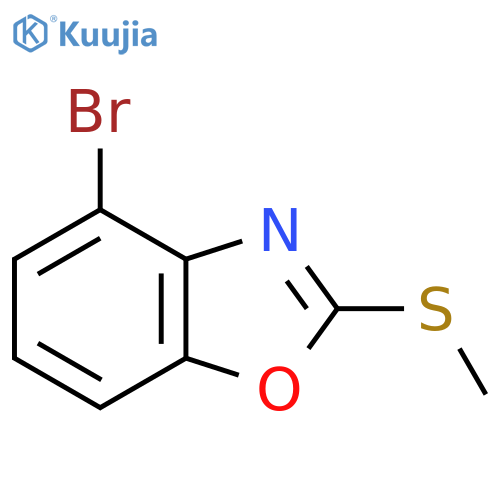 4-Bromo-2-(methylthio)benzo[d]oxazole structure
