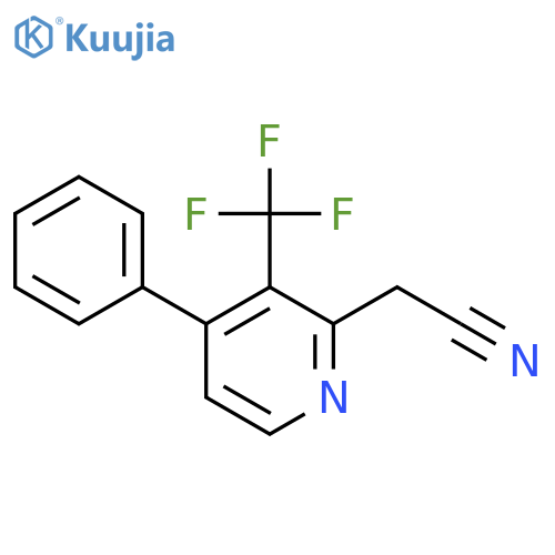 4-Phenyl-3-(trifluoromethyl)pyridine-2-acetonitrile structure
