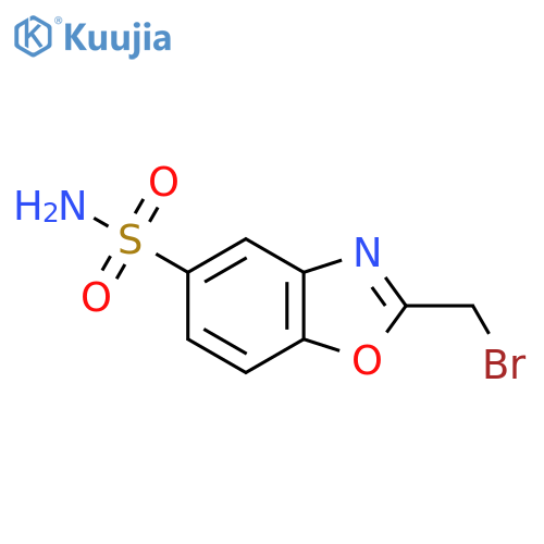 2-(Bromomethyl)benzo[d]oxazole-5-sulfonamide structure