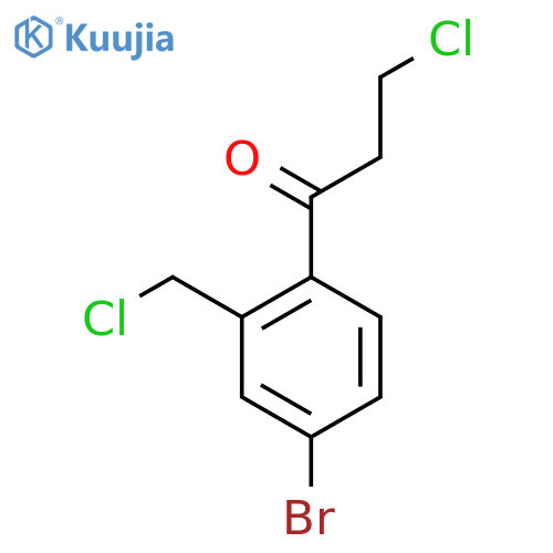 1-(4-Bromo-2-(chloromethyl)phenyl)-3-chloropropan-1-one structure