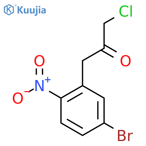 1-(5-Bromo-2-nitrophenyl)-3-chloropropan-2-one structure