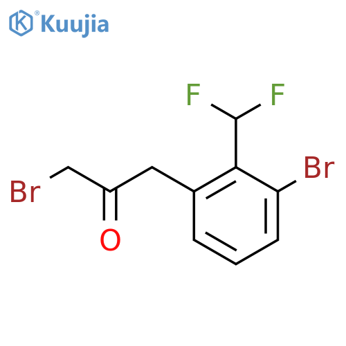 1-Bromo-3-(3-bromo-2-(difluoromethyl)phenyl)propan-2-one structure