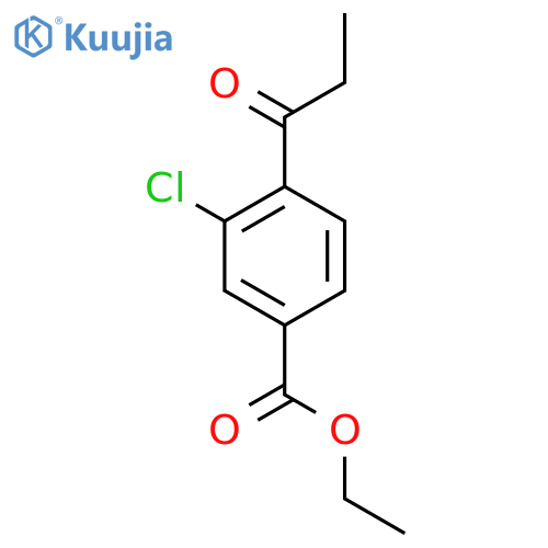 Ethyl 3-chloro-4-propionylbenzoate structure