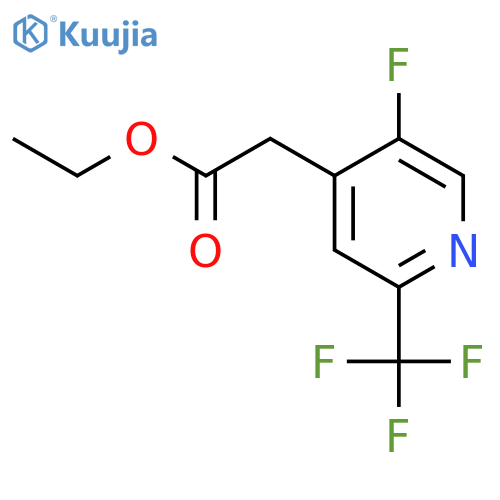 Ethyl 5-fluoro-2-(trifluoromethyl)pyridine-4-acetate structure