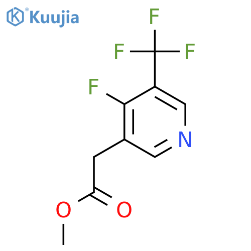 Methyl 4-fluoro-3-(trifluoromethyl)pyridine-5-acetate structure