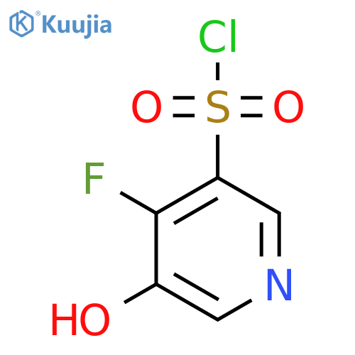 4-Fluoro-3-hydroxypyridine-5-sulfonyl chloride structure