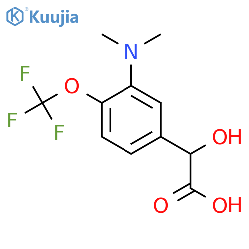 3-Dimethylamino-4-(trifluoromethoxy)mandelic acid structure