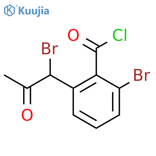 2-Bromo-6-(1-bromo-2-oxopropyl)benzoyl chloride structure