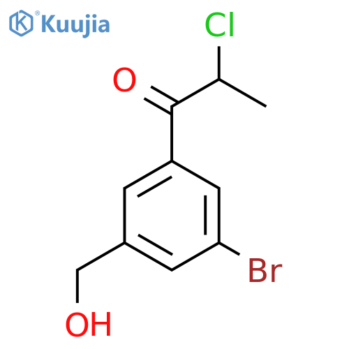 1-(3-Bromo-5-(hydroxymethyl)phenyl)-2-chloropropan-1-one structure