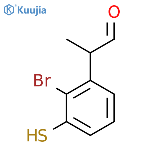 2-Bromo-3-mercaptophenylpropanal structure