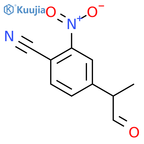 4-Cyano-3-nitrophenylpropanal structure