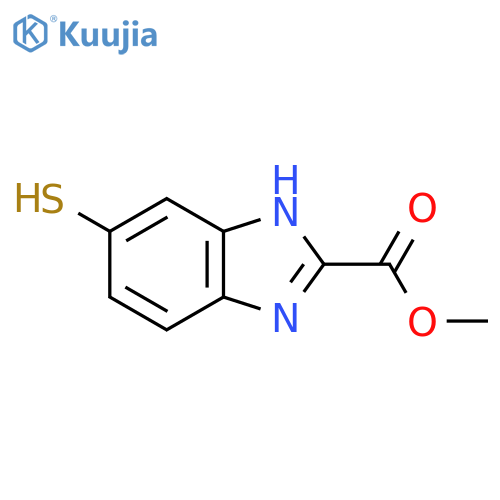 Methyl 5-mercapto-1H-benzimidazole-2-carboxylate structure