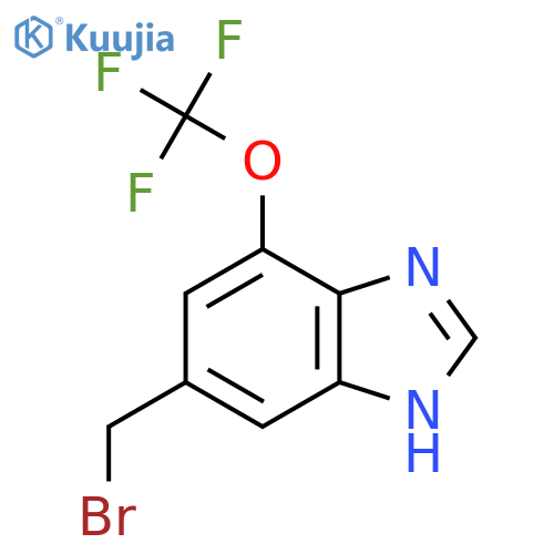 6-Bromomethyl-4-trifluoromethoxy-1H-benzimidazole structure