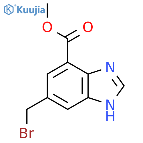 Methyl 6-bromomethyl-1H-benzimidazole-4-carboxylate structure