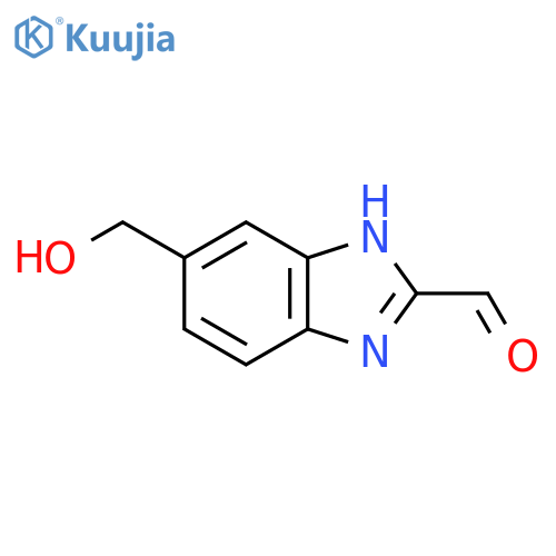 2-Formyl-6-hydroxymethyl-1H-benzimidazole structure