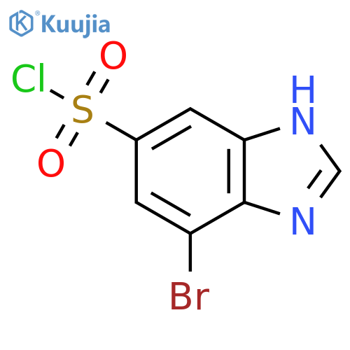 4-Bromo-1H-benzimidazole-6-sulfonyl chloride structure