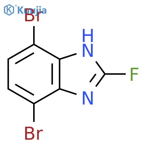 2-Fluoro-4,7-dibromo-1H-benzimidazole structure