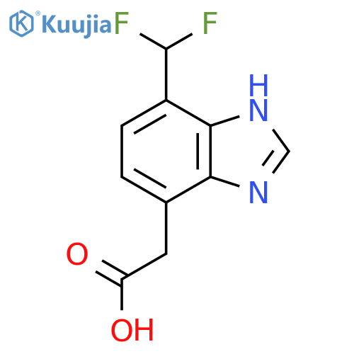 7-Difluoromethyl-1H-benzimidazole-4-acetic acid structure