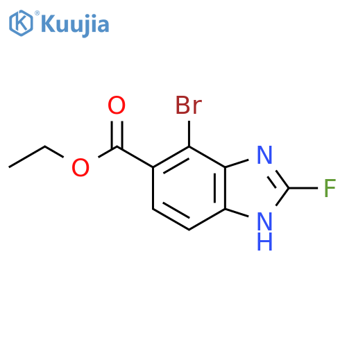 Ethyl 7-Bromo-2-fluoro-1H-benzimidazole-6-carboxylate structure