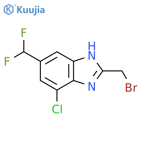 2-Bromomethyl-7-chloro-5-difluoromethyl-1H-benzimidazole structure