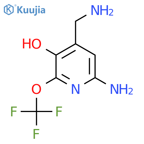 6-Amino-4-(aminomethyl)-3-hydroxy-2-(trifluoromethoxy)pyridine structure