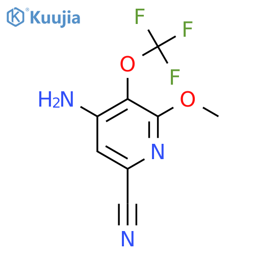 4-Amino-6-cyano-2-methoxy-3-(trifluoromethoxy)pyridine structure