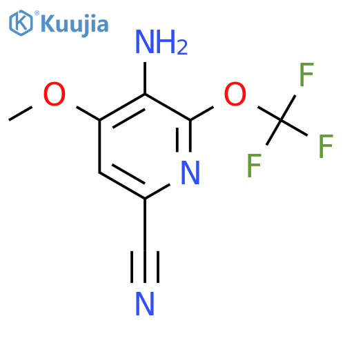 3-Amino-6-cyano-4-methoxy-2-(trifluoromethoxy)pyridine structure