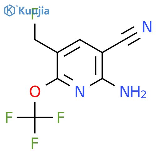 2-Amino-3-cyano-5-(fluoromethyl)-6-(trifluoromethoxy)pyridine structure
